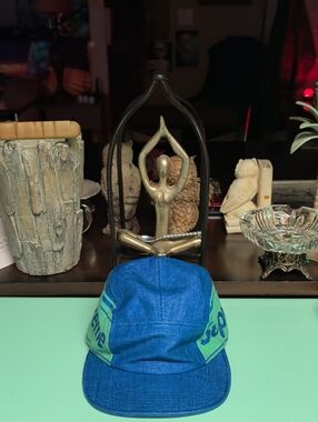 Supreme Blue and Green Casual Five-Panel Cap